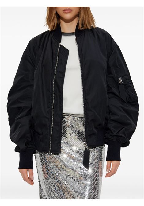 Black zip-up bomber jacket The attico - women THE ATTICO | 250WCB00070PLL001AA100